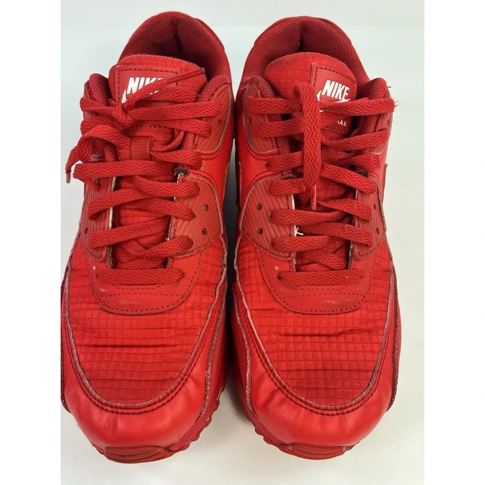Nike Air Max 90 Essentials Men's Size 10.5 University Red Shoes Sneakers AJ1285